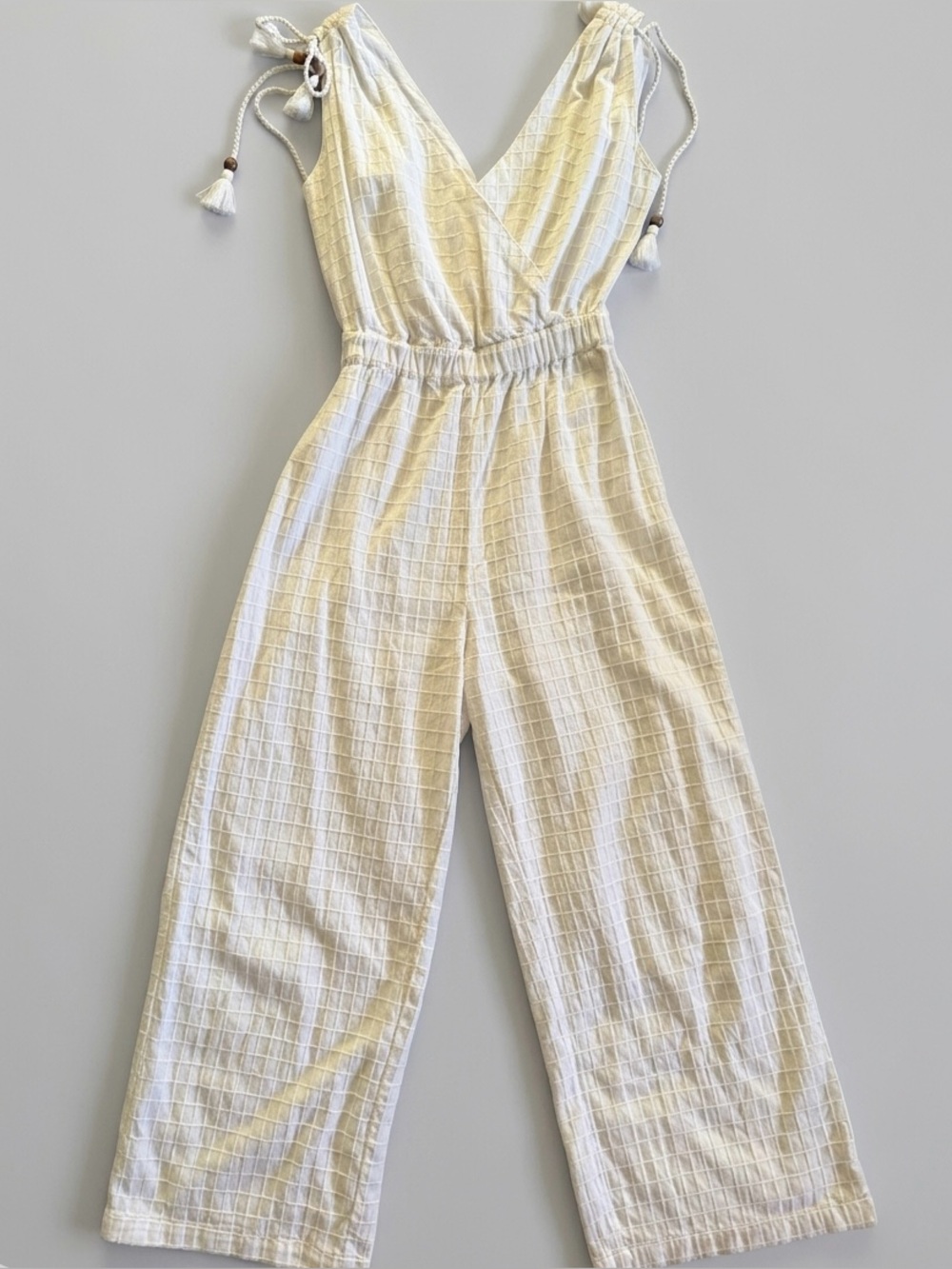 The Faherty Rowe Windowpane Jumpsuit